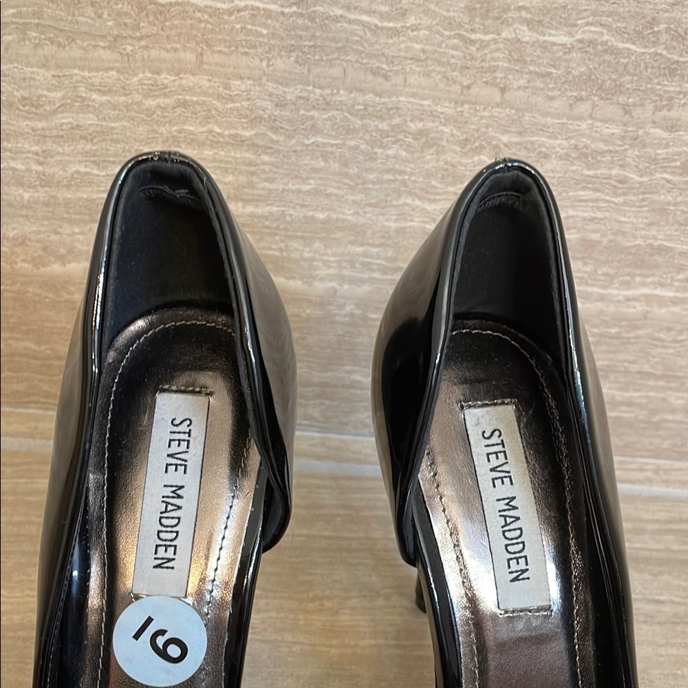 STEVE MADDEN UEC Women’s Size 9 Black Stiletto Heel Pointed Toe - Picture 14 of 14